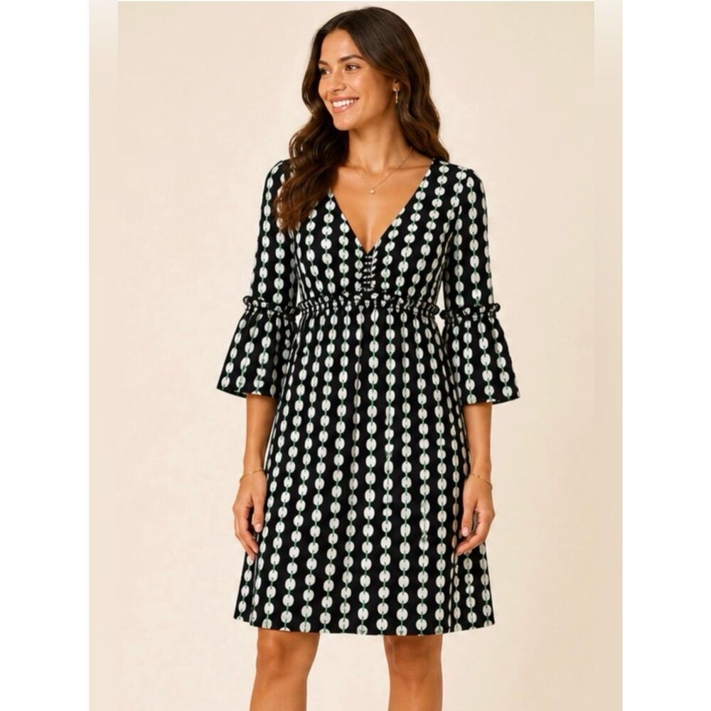 Max Studio Empire Waist Bell Sleeve Dress